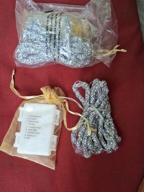 Silver LED String Lights for Home Party Supplies - Decorative Sparkle